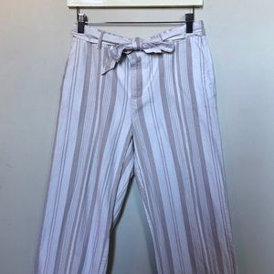 Tommy Hilfiger Crop Cloth-Belt Slacks (Size 4)